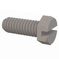 Essentra Components 010832X043 Hex Slotted Hex Slotted Screw, #8-32 Thread, 7/16 Lg