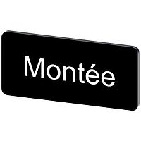 SIEMENS 3SU19000AC160GC0 Labeling Plate, Montee INSCR. LABEL, BLACK 12.5 X 27MM, MONTEE