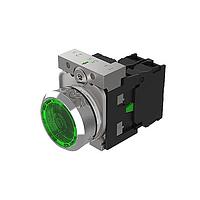 EAO 45-1231.21H6.000.101 Industrial Switches Grn LED 24VAC/DC 1NO On-Off Scrw Trm Mtl