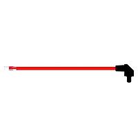 BIVAR SZR4-10.00-F5PRD-2 Flexible Light Pipes with LEDs 10 Inch, Red Fiber, Red Lens