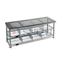 ShiZu SBE-GHE3 Stainless Steel Perforated Cleanroom Bench