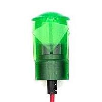 Dialight 653-1203-103F Indicators 0.5in FLT SNAP GN 12VDC W/LEADS