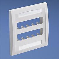 Panduit CFPE10IW-2GY Wire Ducting & Raceways Faceplate 10 Port Double Gang Executi