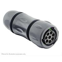 Eaton Souriau-Sunbank UTSX6JC128SW Plugs Plug, with cable gland backshell, for 8 female contacts, IP68/69K, keying W