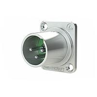 Switchcraft DEP3M Connectors 3P XLR Male Pnl Mnt w/Front Protrusion