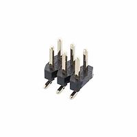 Harwin M22-5300305 Pin Strip 2mm 3+3 DIL SMT P/HDR W/PEGS