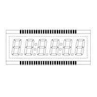 Numeric LCD display module used for industrial and embedded equipment