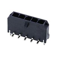 Molex 218989-0430 Headers Micro-Fit+ Vert Header SMT 3mm Pitch Single Row 4 Ckts Matte (Sn) Plating Glow-Wire  Press Clip Blk