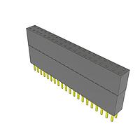 Samtec ESW-120-44-G-D Stackthrough .100" Elevated Socket Strip