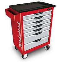 TOPTUL GCAJ0020 - 227PCS W/7-Drawer Tool Trolley  GENERAL SERIES - RED