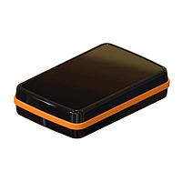 Serpac CX64DBKANO Hand Held CX-64 Series Waterproof Pocket Enclosure with Neon Orange Seal. Three-Piece Design, Polycarbonate Plastic, Integrated Waterproof Seal, IP 65, 66, 67; NEMA 4X, 12, 13 Ratings