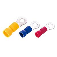 KS Terminals RVEL2-4 Butted Seam Vinyl, Easy Entry Ring, 16-14 AWG, #8