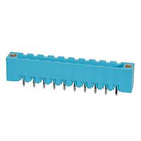 Same Sky (formerly CUI Devices) TBP01R2W-508-10BE Headers Terminal block, pluggable, w screw lock, 5.08, receptical, 10 pole, blue