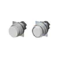 Omron Automation and Safety A22NZ-MPM-NWA Round White Brshd Mtl Bzl, Projected