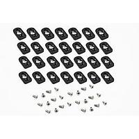 Hammond Manufacturing 1557FOOTBK-24 Hardware 1557 FOOT KIT ABS BK-24 PCS