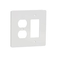 Square D SQWS802452WH Cover Frame 2 G  MID+ 1 DUPLEX 1 DECO WP WH
