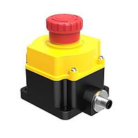 Banner Engineering SSA-EB1P-02ED1Q5B Push Turn SSA-EB1 Flush-mount Emergency Stop Push Button; 40 mm Actuator; IP65; Contacts: 2NC; 5-pin M12 Integral QD; Safety BUS Node Compatible CH1=pins1&4 CH2=pins2&5
