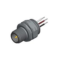 Amphenol CONEC 43-01094 M12 Male Socket ML SCK M12X1 W/WIRE FRNT MNT REPSITN PG9