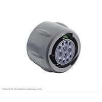Eaton Souriau-Sunbank UTSX614E12SW Plugs Plug, without backshell, with 12 female solder contacts, IP68/69K in unmated conditions, keying W