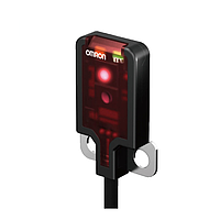 OMRON E3T-FD13M 2M Ultracompact, Ultrathin Photoelectric Sensor with Built-in Amplifier (5-30 mm, Diffuse reflective, PNP, Light-ON)