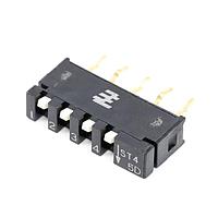 Alcoswitch - TE Connectivity STV04 DIP Switches 4 POS VERT LO PROFIL