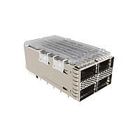 Amphenol Commercial Products U95R2054061T41 QSFP Connectors QSFP56 2X2 Cage & Connector Assy with Long Spring Fingers