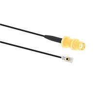 Amphenol RF 095-902-583-250 RF Cable Assemblies RF Connector MHF I LK Right Angle Plug to SMA Straight Jack Bulkhead Rear Mount 1.13 mm 50 Ohm 250 mm