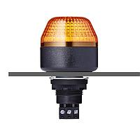Auer Signal 801501405 Flashing Beacon IBM M22 panel mount LED steady/flashing beacon 24 V AC/DC amber, black