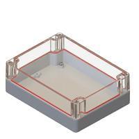 Serpac RB65P12C10G Watertight PLASTIC BOX WATERTIGHT ENCLOSURE CLEAR/GRAY (6.30 x 4.72 x 2.18 in)