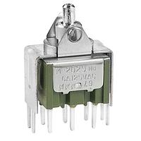 NKK Switches M2029TXW13 Rocker Switches ON-OFF(ON) DPDT .465 BRACKET PC BODY ONLY