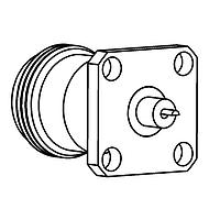 Radiall R161410130 Panel Receptacles N / SQUARE FLANGE JACK RECEPTACLE