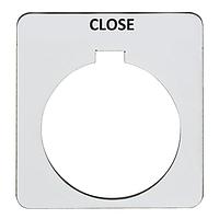 Square D 9001KN108SP Legend PSH BTTN LEGEND PLATE 30MM, Type K