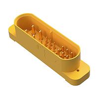 Amphenol Positronic GFSH435M37H/AA Connectors GFSH Series 25 Position Pin (Male) Solder Tail Clearance Hole Power Connector