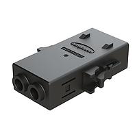 Amphenol SINE Systems ATHP062S25ELC-S2-BLK Heavy Duty Power Connectors 2 Position EMC Plug with High Voltage Interlock Loop, C Key,  4.8-5.8mm Cable Range, Black. Contacts ordered separately.