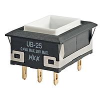 NKK Switches UB25NKG01N Sealed RECT SPDT ON(ON) SOLDER LUG BODY ONLY
