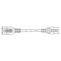 Volex VL-2300-11-200 AC Power Hospital Grade Extension Cord 16/3 SJT N AMER HOSP 6FT 4IN (1.9m) BLAC