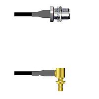 Amphenol Custom Cable Q-1T03H0003011i RF Cable Assemblies N-SJB/SMB-RJB G174 11I