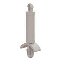 Essentra Components DLCBSAT-4-01 PCB Support CB Spt,Dual Lck,Natural,1/4 in Spc