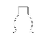 Littelfuse USX2822 Pipe Clip PIPE CLIP COPPER PLATED STEEL AFFIX D0.