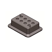 DLAB 18900452 Heating Block (5mL tubes; 8 holes; gray)