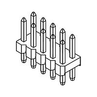 Amphenol Commercial Products G800LS588018S2HR Headers & Wire Housings Pin Header 2.54mm Pitch STR DIP,2x8Pin,Full G/F,NY6T,6.1mm*2.5mm*3.0mm,Color-Black,Halogen Free