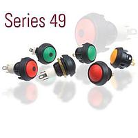 ITW Switches 49-9111 Pushbutton Switches MINI SEAL ESD RESIST SNAP-RND BLK/NO LED
