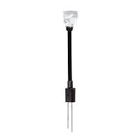 BIVAR FLPR1V4.0-SBC Flexible Light Pipes with LEDs Flexible Light Pipe Assembly, 1mm. Fiber Optic Core, Vertical, 6.7mm. x 4.2mm. Rectangular Lens, 4.0in. Length, 3mm LED, Super Bi-Color Red/Green