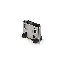 GCT (Global Connector Technology) USB3140-30-0070-0-C Micro USB Type B Connectors Micro B Skt, Vertical, SMT, 30u", W/0.7mm stake, no MEF, T&R+cap