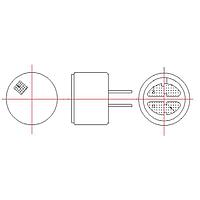 Mallory Sonalert PMOF-9767NP-46DQ Microphones ANALOG,OMNI,-46, 9.7X6.7MM,PC PIN