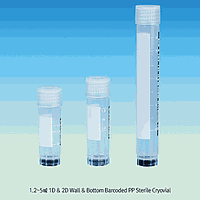 DaiHan SL.Via3303.BD 1D/2D Sterile External Cryovial, 5.0㎖, 25Ea/Pk. 10Pk/Cs.