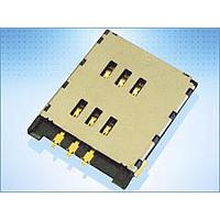 Yamaichi Electronics FMS006-5000-0 SIM Card Connectors TOP MOUNT SIM CARD MANUAL TYPE, 6 PIN