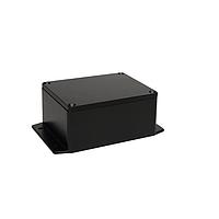 Bud Industries AN-2854-AB Electrical Enclosures Aluminum Enclosure with Mounting Flanges Black (4.6 X 3.6 X 2.2 In)