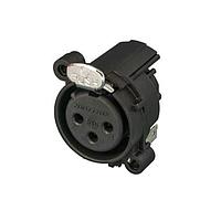 NEUTRIK NC3FAH2-S Receptacles Recpt A series 3p F PCBH 1 ground cont