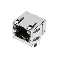 Molex 43860-0011 Modular R/A INV MODJK 6/6 W/LT PIPES SHLD WTAB